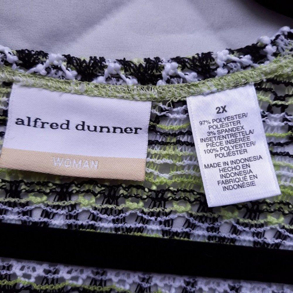 SOLD Alfred Dunner Cover-Up Women's 2XL Shirt Top EUC Open Front Jacket Duster - Picture 2 of 6